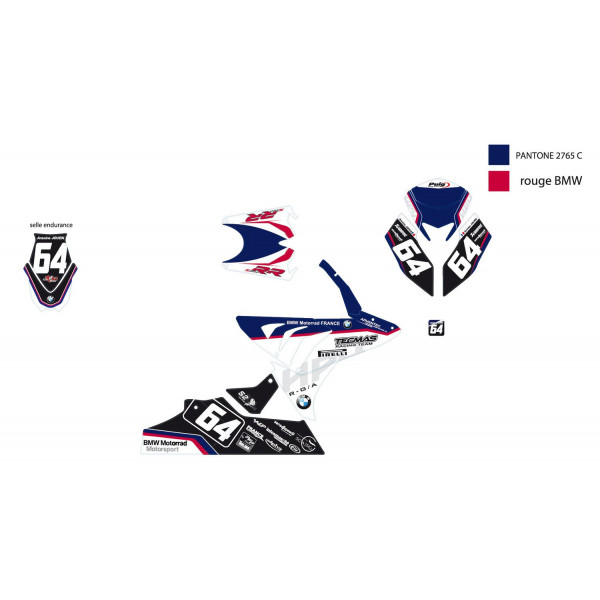 Kit déco personnalisable BMW S1000 RR pour poly CRC ou S2 Concept - S1000 RR 12-17