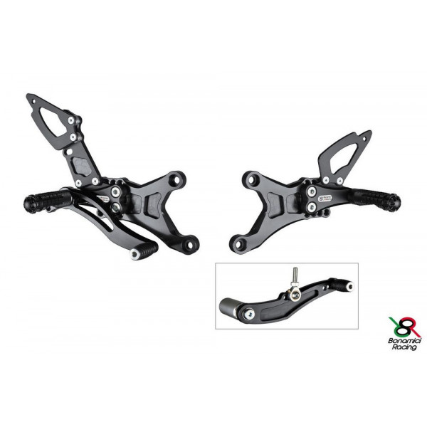 Commandes reculées Bonamici Yamaha R1 07-08