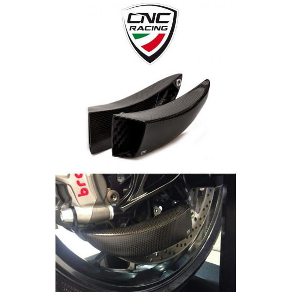 Conduits d'air système de freinage GP Ducts carbone CNC Ducati 1103 PANIGALE V4 Protections bas de fourche carbone