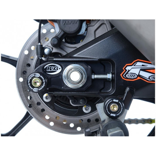 Pions de bras oscillant avec platine R&G RACING noir Yamaha R6 17-22