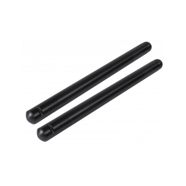 Paire de tubes noirs avec embouts Bonamici