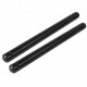 Paire de tubes noirs avec embouts Bonamici