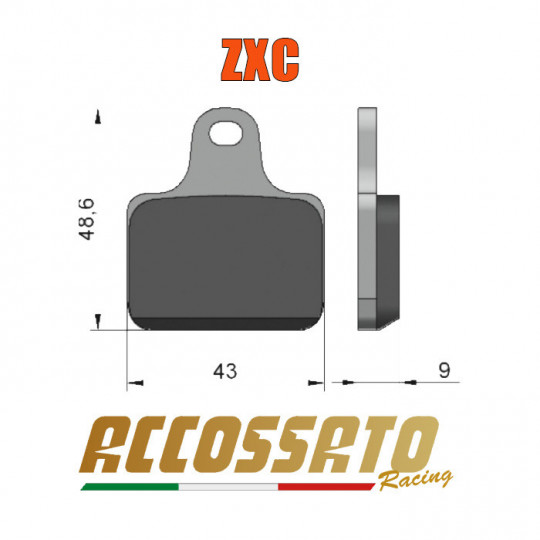 Plaquettes de frein Racing ZXC Acossato pour étriers monoblocs PZ004