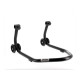Béquille arrière Home Track Bihr avec supports en V (pour diabolos) noir mat