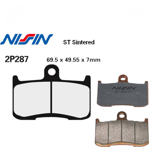 Plaquettes de frein avant ST Nissin - Triumph Daytona 675 06-08