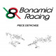 Pièce de rechange commandes reculées Bonamici - Protège talon gauche carbone pour TH03