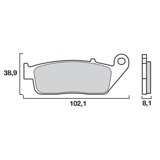 Plaquettes de frein avant racing sinter SR Brembo 07HO30SR