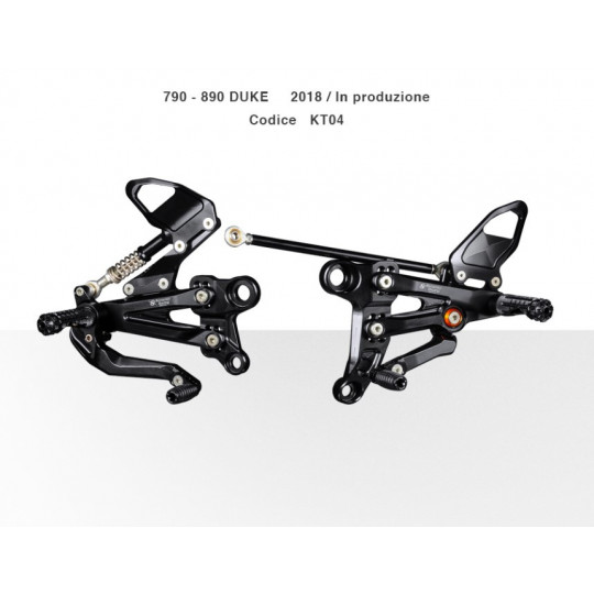 Commandes reculées Bonamici KTM 790 Duke 18-20/890 Duke 21-22
