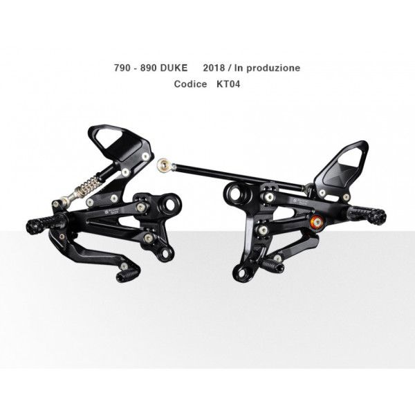 Commandes reculées Bonamici KTM 790 Duke 18-20/890 Duke 21-22