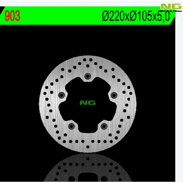 Disque de frein arrière fixe NG Yamaha R6 03-20/R1 04-20