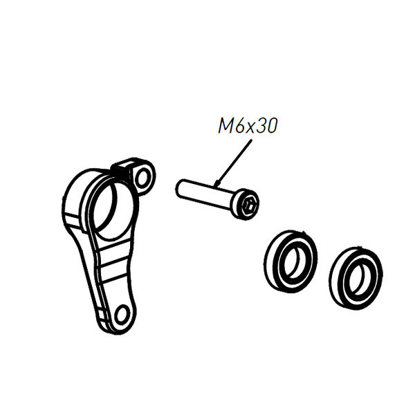 Renfort/support d'arbre de sélection Bonamici TH06 Triumph Street Triple 765 S, R et RS 2017-2021