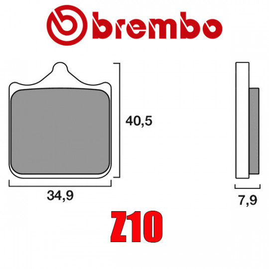 Plaquettes de frein avant Z10 Brembo BMW S1000 RR 09-18