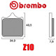 Plaquettes de frein avant Z10 Brembo BMW S1000 RR 09-18