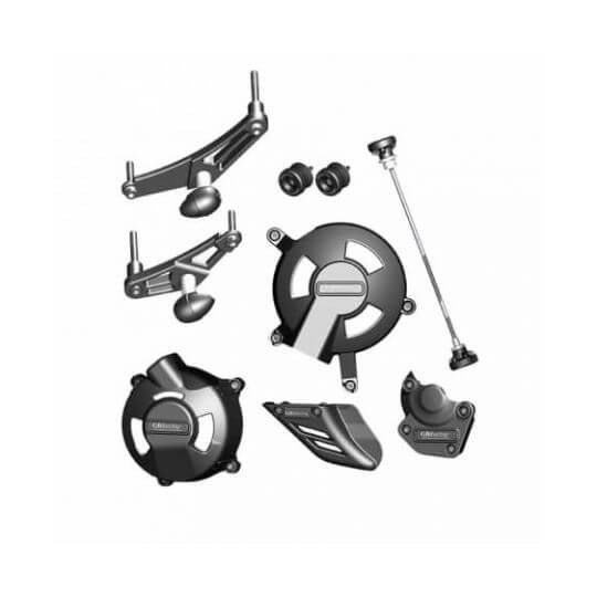 Protections GB Racing Kit complet avec gros tampons de cadre Triumph Daytona 675 et R 06-12