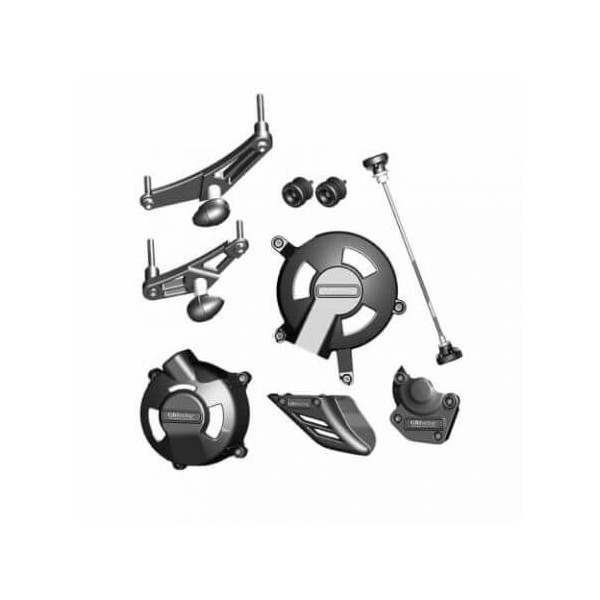 Protections GB Racing Kit complet avec gros tampons de cadre Triumph Daytona 675 et R 06-12