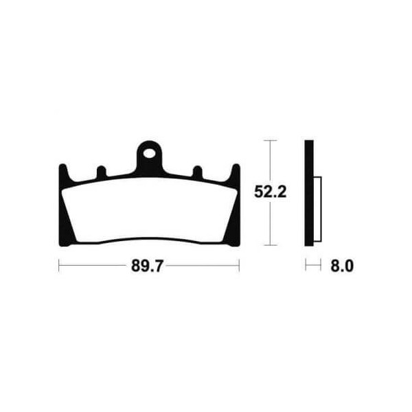 Plaquettes de frein Tecnium racing MCR186