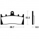 Plaquettes de frein Tecnium racing MCR186