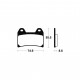 Plaquettes de frein Tecnium racing MCR206