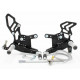 Commandes reculées PP Tuning Kawasaki ZX6R 07-16
