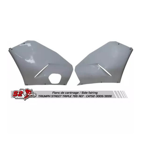 Flanc carénage droit S2 Concept Triumph Street Triple 17-23