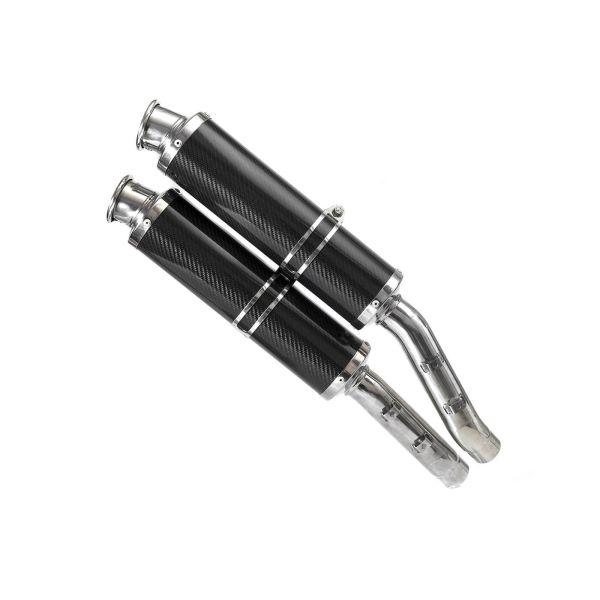 Silencieux SPARK Ducati MONSTER S2R 800 07-13 modèle Rond finition Carbone Position latérale