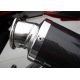 Silencieux SPARK Ducati MONSTER S2R 800 07-13 modèle Rond finition Carbone Position latérale