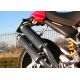 Silencieux SPARK Ducati MONSTER S2R 800 07-13 modèle Rond finition Dark Position latérale