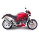 Silencieux SPARK Ducati MONSTER S2R 800 07-13 modèle Rond finition Inox Position latérale