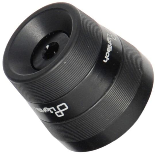 Embouts de guidon anodisés adaptables Lightech - Embouts universels Black Series noir bague bleue