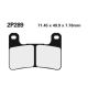 Plaquettes de frein avant ST Nissin - Kawasaki Z 1000 et SX et ABS 10-16