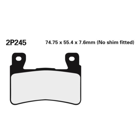Plaquettes de frein avant ST Nissin - Kawasaki ZX6R 636 et ABS 13-18