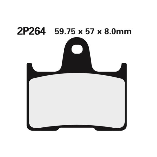 Plaquettes de frein arrière Nissin Suzuki GSXR 1000 04-06 - Type ST 
