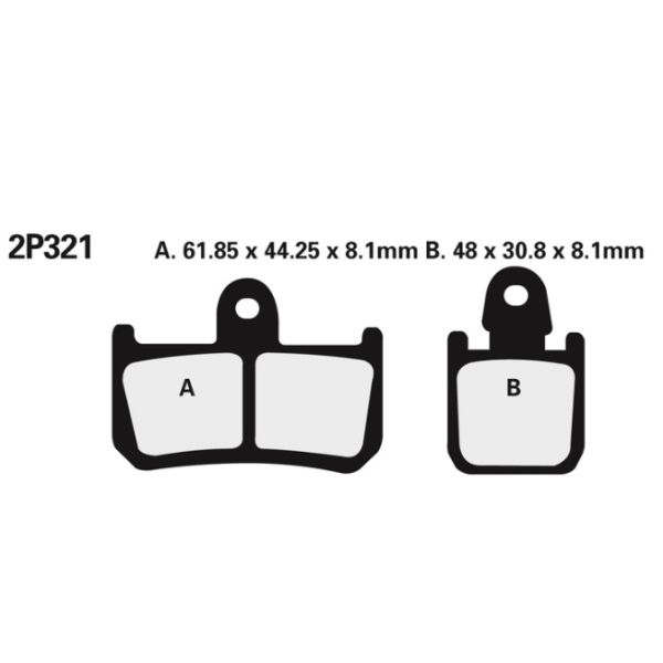 Plaquettes de frein avant ST Nissin - Yamaha R1 07-14
