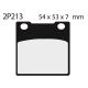 Plaquettes de frein arrière Nissin Suzuki SV 650 S et N 99-02 - Type ST