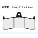 Plaquettes de frein avant ST Nissin - MV Agusta F4 750 00-13
