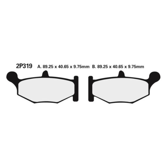 Plaquettes de frein arrière Nissin Suzuki GSR 600 06-12 - Type NS 