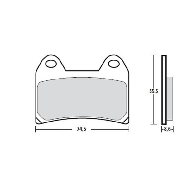 Plaquettes de frein avant Racing Endurance Z03 Brembo - MV Agusta BRUTALE 990 R 10-16