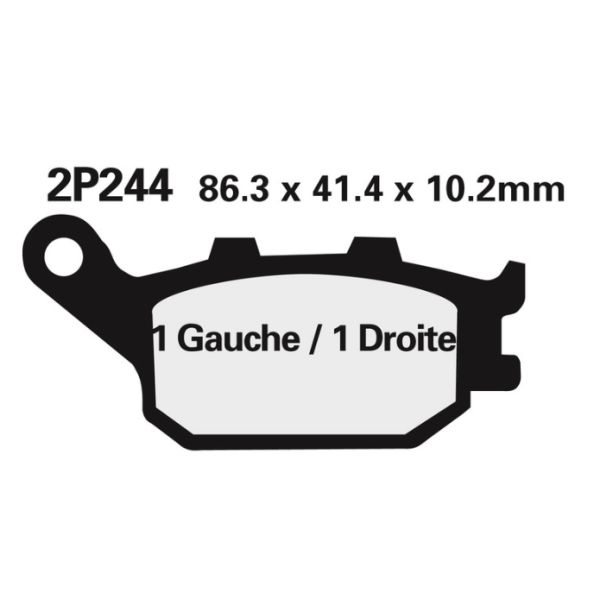 Plaquettes de frein arrière Type ST Nissin Yamaha MT09 tous modèles 13-21