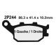 Plaquettes de frein arrière Type ST Nissin Yamaha MT09 tous modèles 13-21