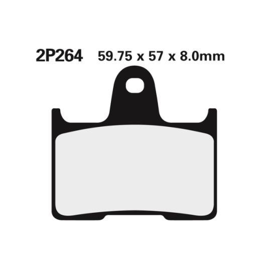 Plaquettes de frein arrière Nissin Kawasaki GTR 1400 08-18 - type NS