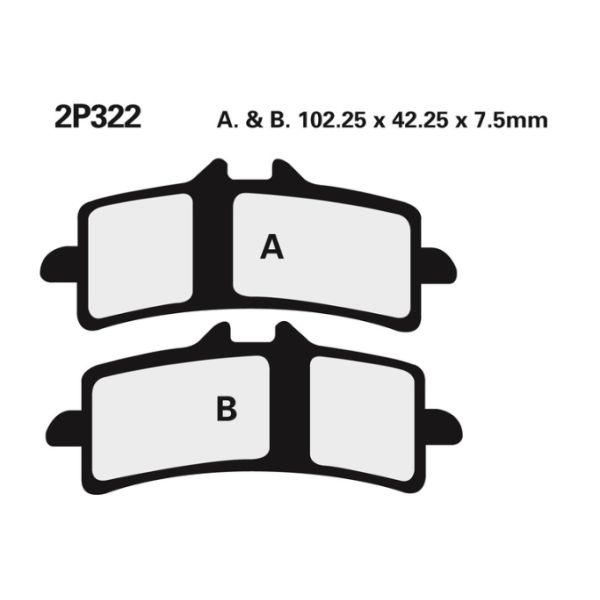 Plaquettes de frein avant ST Nissin - Ducati 848 Streetfighter S 12-16