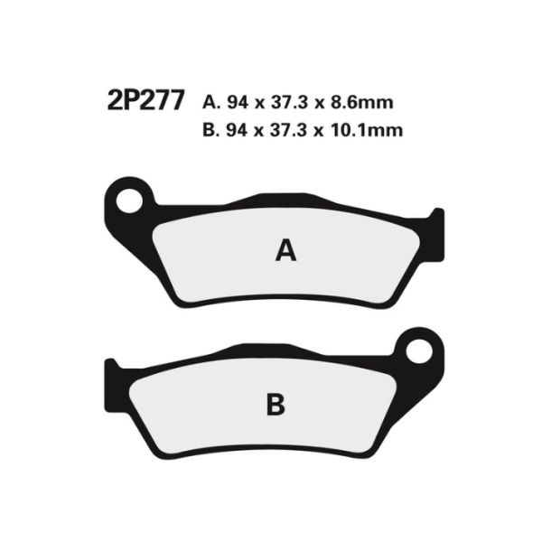 Plaquettes de frein arrière Nissin BMW S1000 XR 15-17 - Type NS 