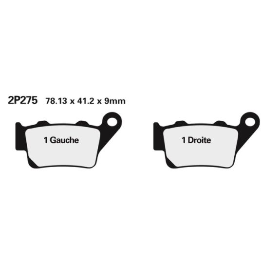 Plaquettes de frein arrière Nissin KTM 690 DUKE TOUS MODELES 12-18 - Type ST