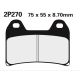 Plaquettes de frein avant NS Nissin - MV Agusta B3 675 et 800 Brutale 13-16 