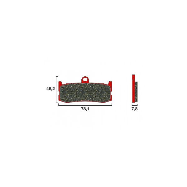 Plaquettes de frein avant SA type origine Brembo - Triumph Daytona 675 09-17