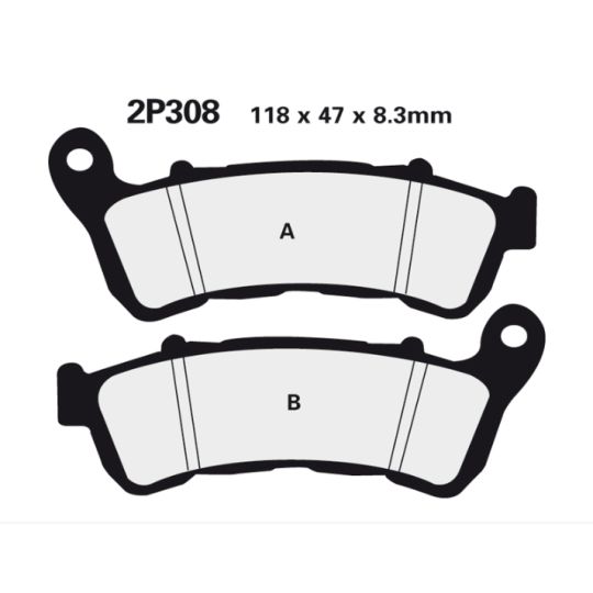 Plaquettes de frein avant ST Nissin - Honda CB 1000 R ABS 08-16