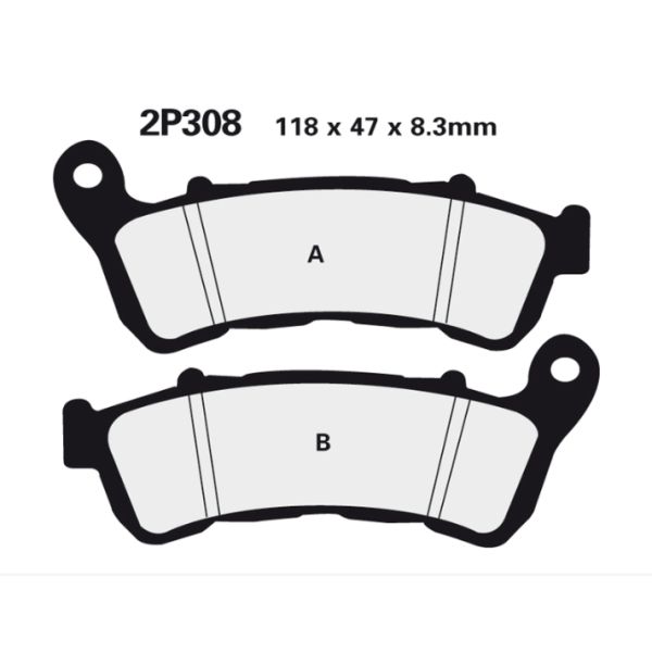 Plaquettes de frein avant ST Nissin - Honda CB 1000 R ABS 08-16