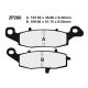 Plaquettes de frein avant NS Nissin - Suzuki SFV 650 Gladius 09-16 Côté gauche
