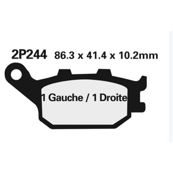 Plaquettes de frein arrière Nissin Honda CB 600 Hornet 98-06 - Type NS