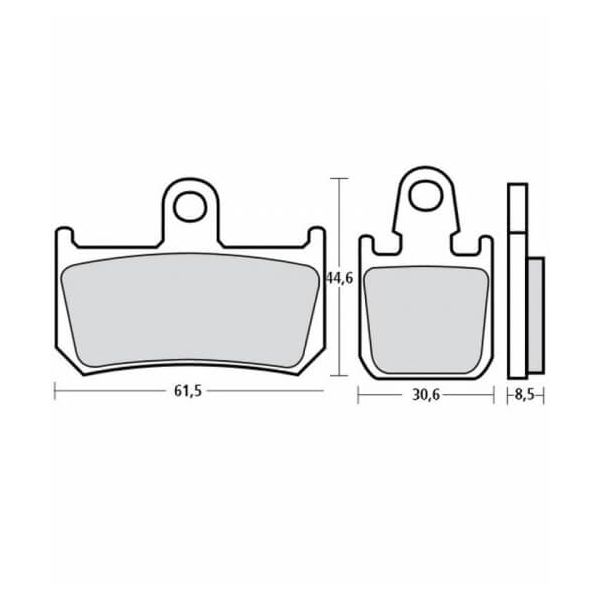 Plaquettes de frein avant Racing compétition Z04 Brembo - Yamaha R1 07-14